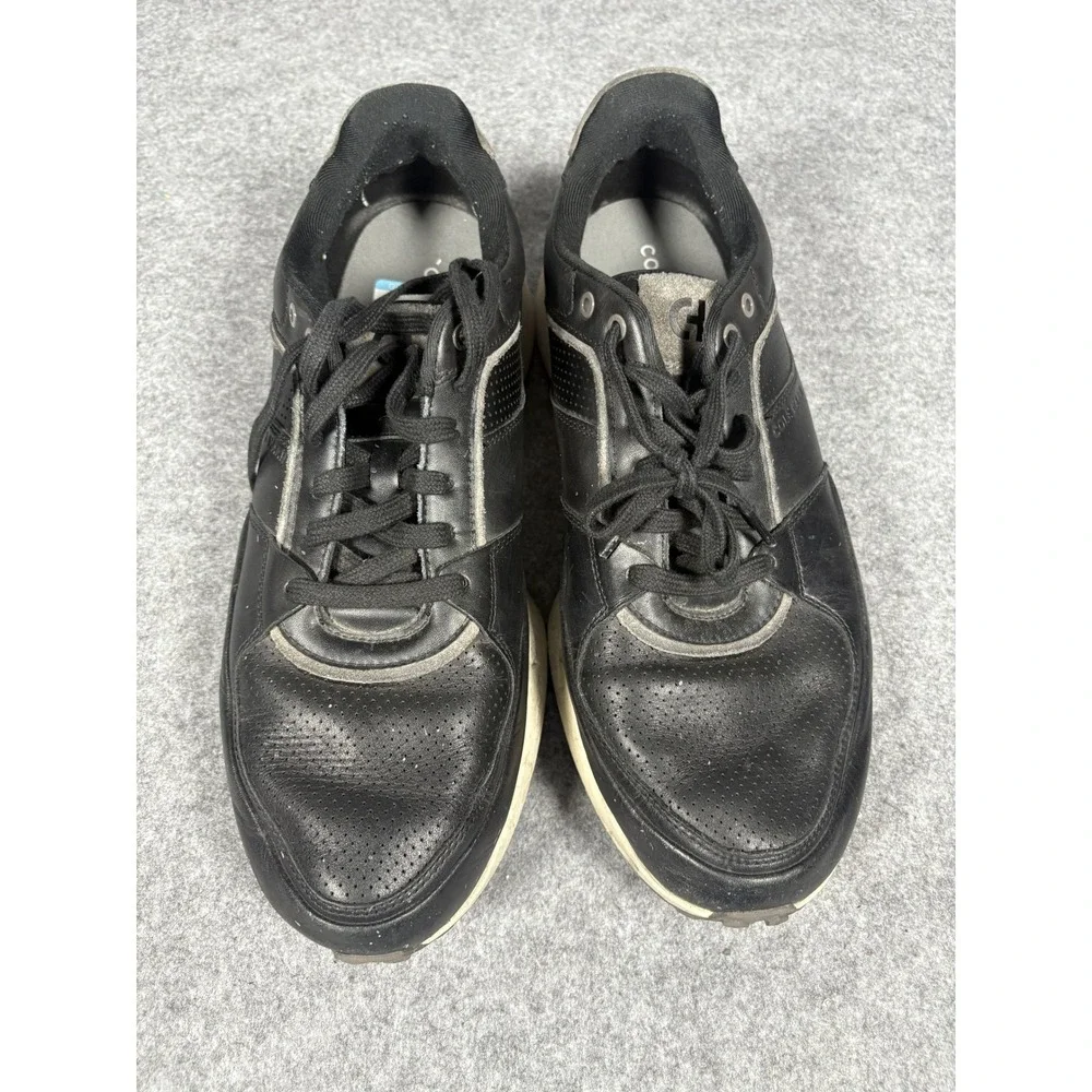 Cole Haan Grand Crosscourt Sneakers 13 Black Leather Suede‎ Accents